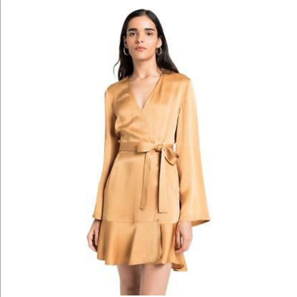 A.L.C. WHITNEY DRESS - GOLD (SZ 2)